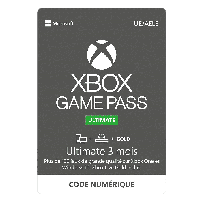 ABONNEMENT XBOX GAME PASS ULTIMATE 3 MOIS pas cher