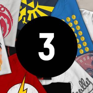 Lot mystere de 3 T-Shirt Geek