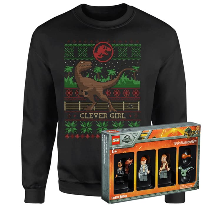 sweat de noel jurassic park figurines lego
