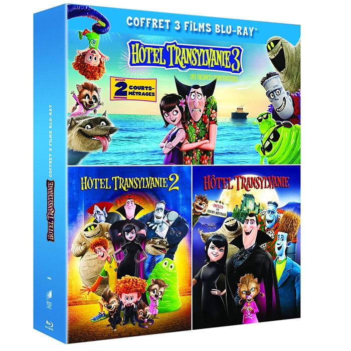 Coffret 3 films Hotel Transylvanie Blu Ray