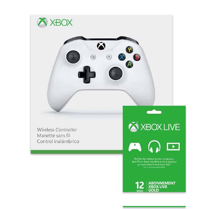 promo xbox one manette xbox live 12 mois