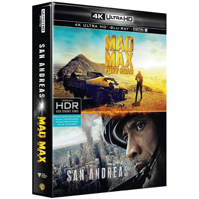 blu ray 4k mad max fury road san andreas pas cher