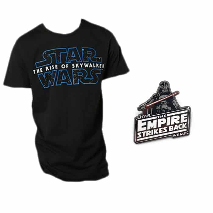 lot star wars pins t shirt zavvi