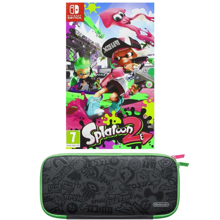 visuel produit splatoon 2 et sacoche splatoon 2 switch
