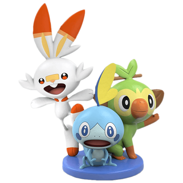 figurine pokemon epee bouclier oustempo larmeleon flambino