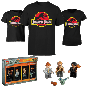 visuel produit promo jurassic park zavvi avec lego