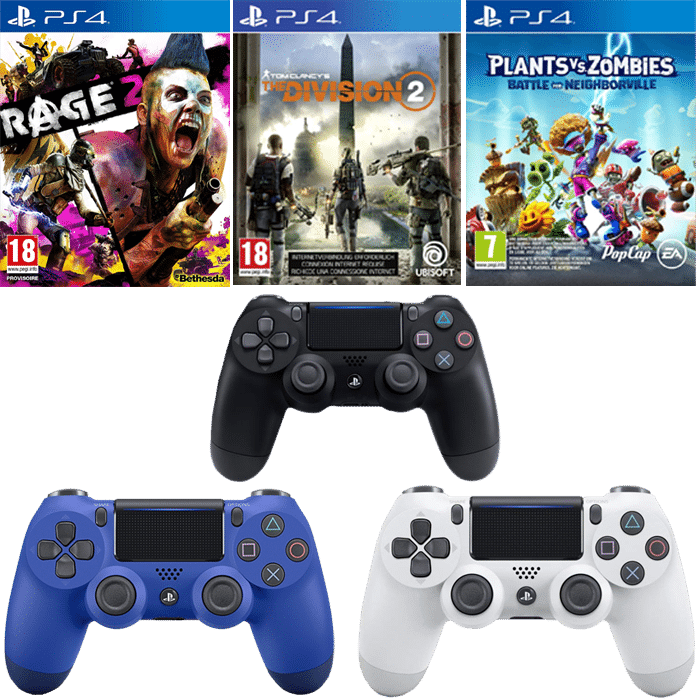 manette ps4 jeu rage 2 the division 2 plants vs zombies