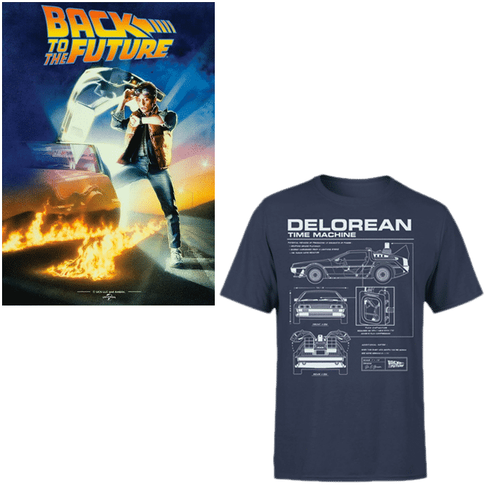 promo t shirt poster retour vers le futur