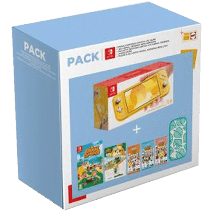 Pack Switch Lite Jaune Animal Crossing exclu Fnac