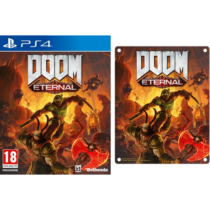doom eternal metal plate ps4