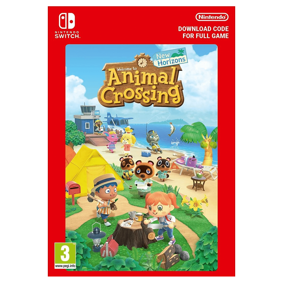 animal crossing new horizons switch visuel produit démat