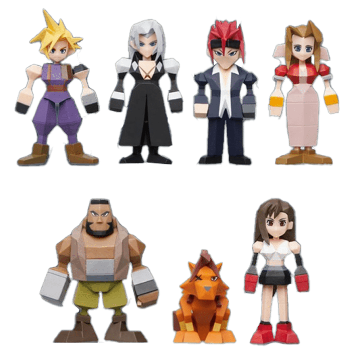 visuel produit figurines polygone final fantasy 7 play asia