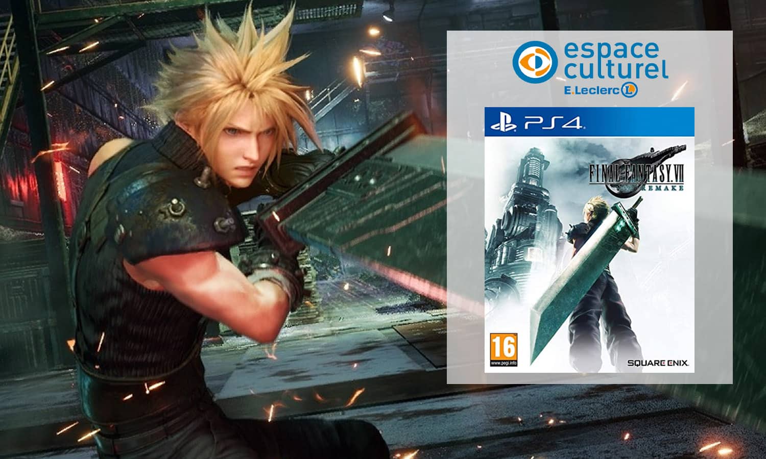 slider final fantasy 7 remake espace culturel leclerc