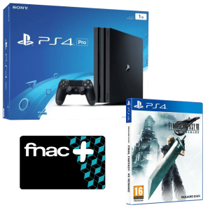ps4 pro final fantasy 7 remake carte fnac visuel produit