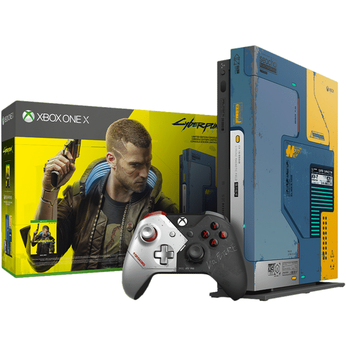 xbox one x collector cyberpunk 2077 version FR