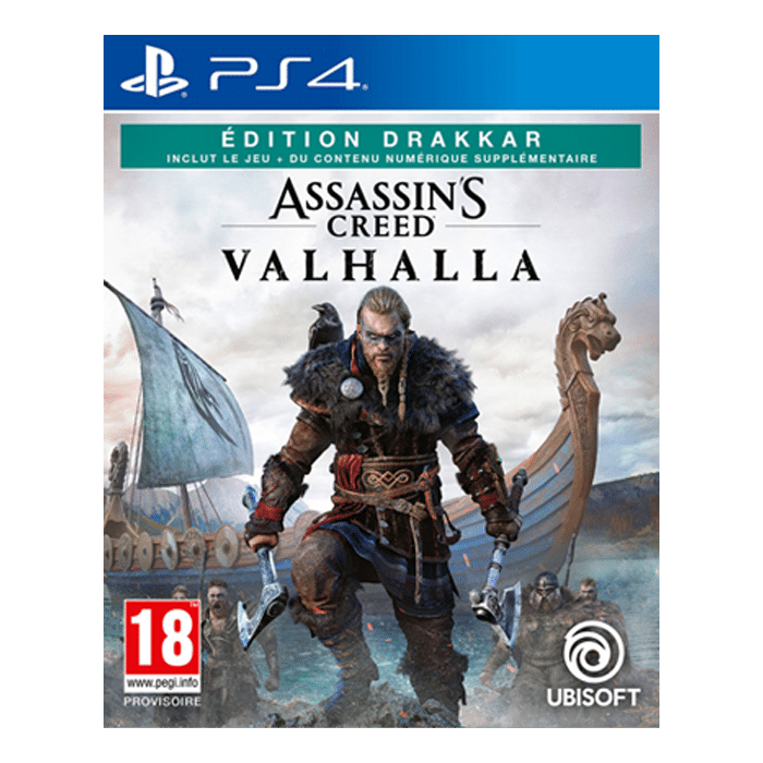 assassin's creed valhalla edition drakkar ps4 visuel produit