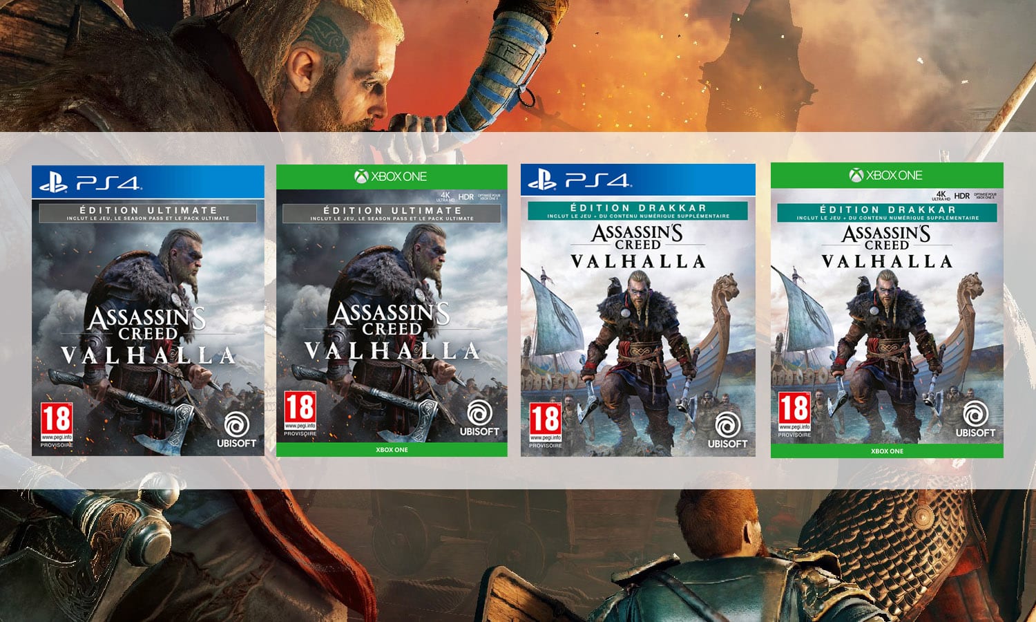 assassin's creed valhalla éditions exclusives micromania