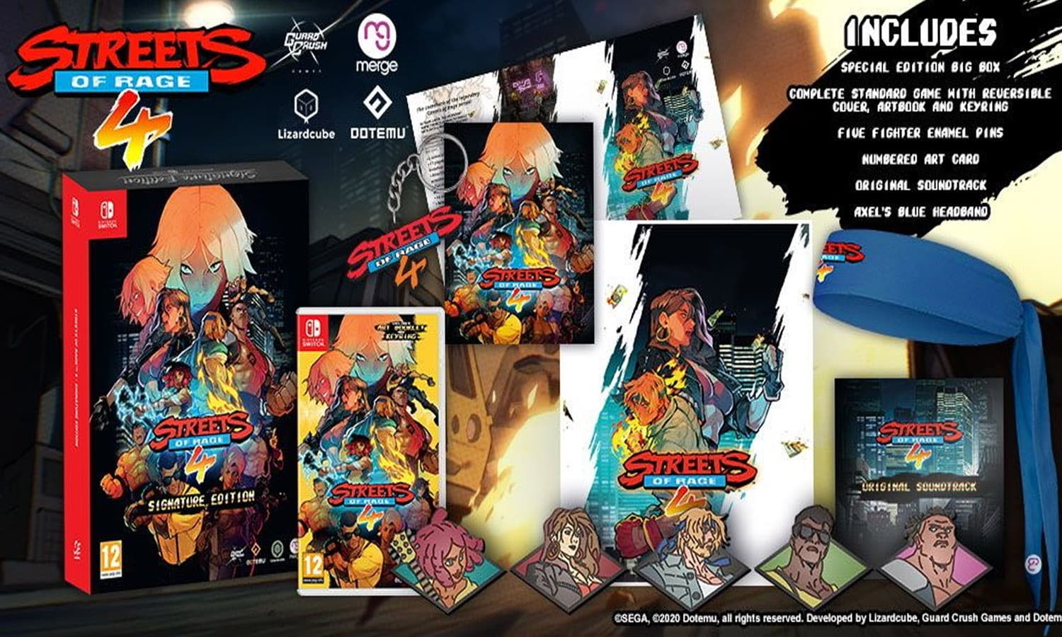 contenu edition signature streets of rage 4 switch