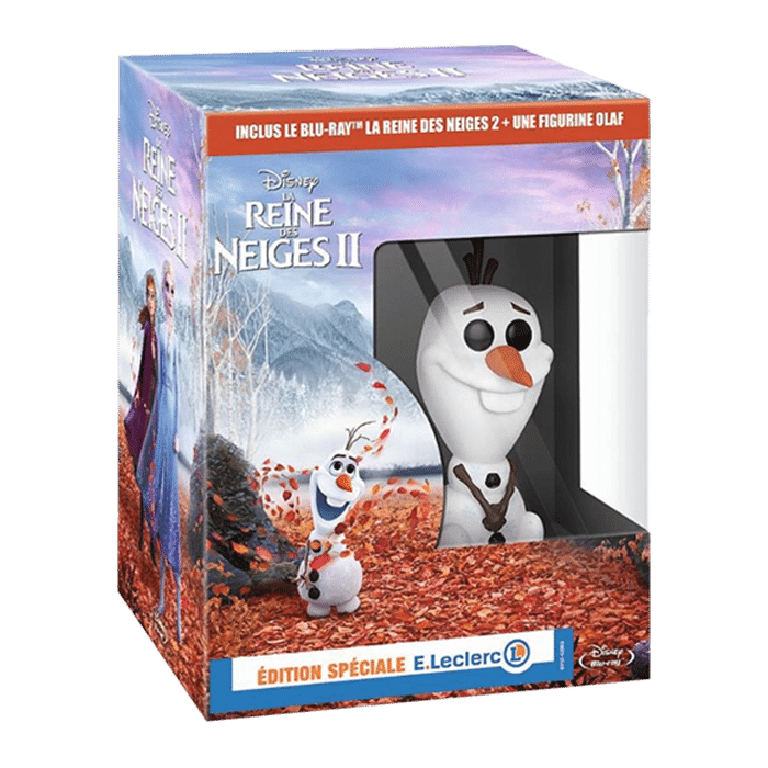 blu ray la reine des neiges 2 edition speciale leclerc funko olaf