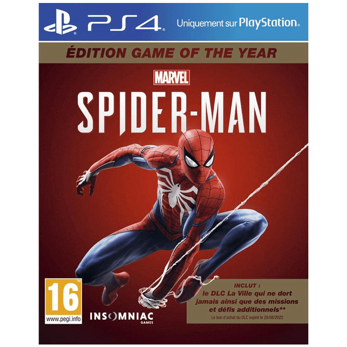 spiderman goty ps4 visuel produit