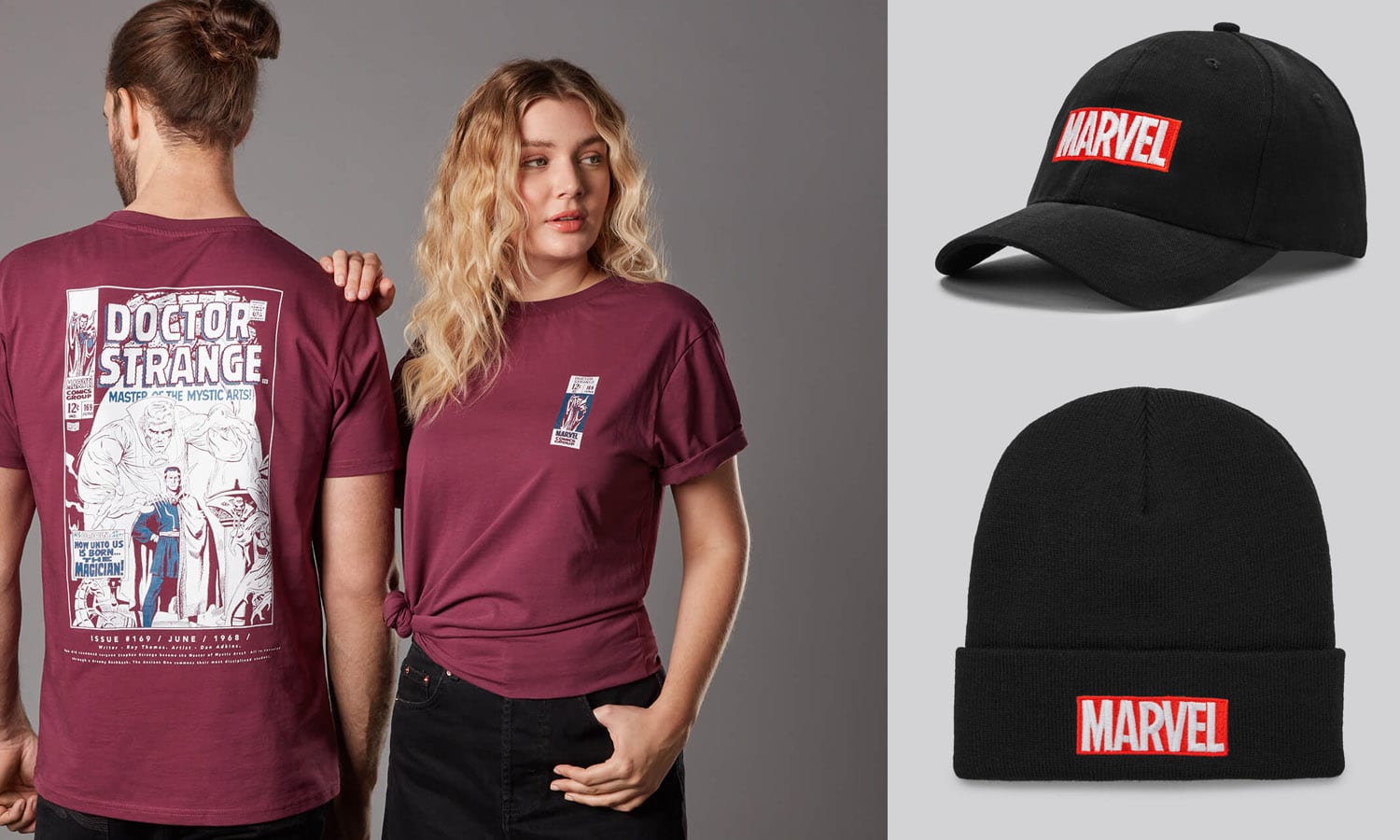 promo t shirt avec casquette ou bonnet marvel slider