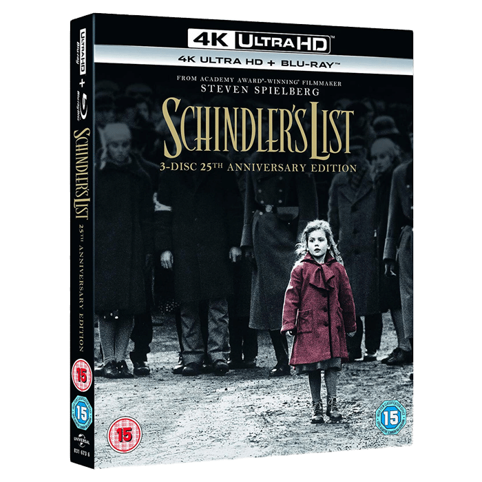 blu ray 4k schindler list visuel produit