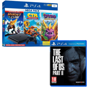 ps4 slim megapack avec last of us 2 offert
