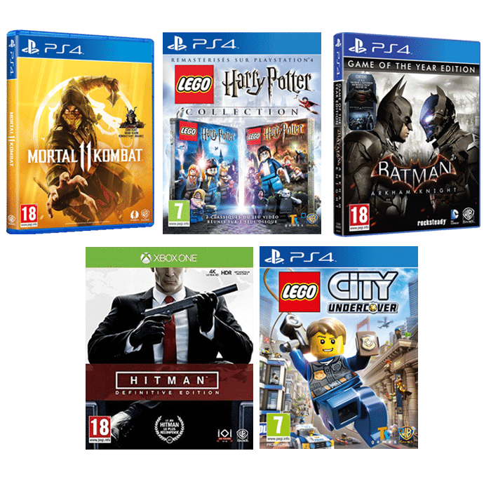 promo jeux warner auchan
