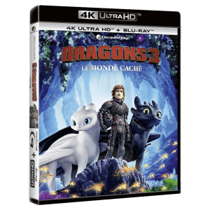 dragons 3 blu ray 4K visuel produit