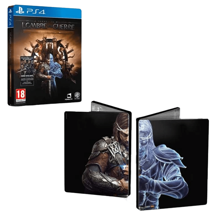 l'ombre de la guerre edition gold ps4 steelbook visuel produit