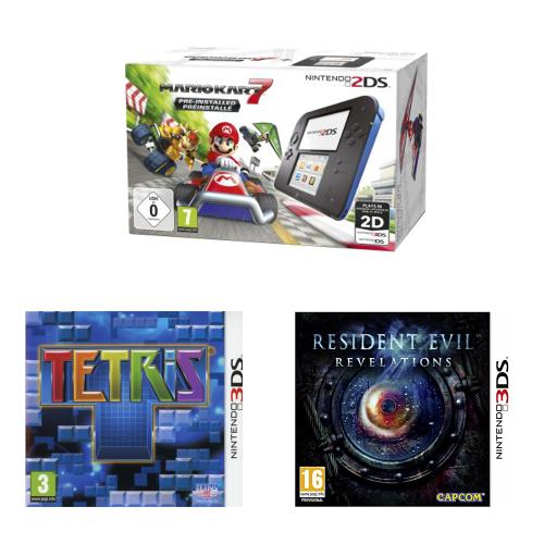 pack-nintendo-2-ds-mario-kart-7-resident-evil-revelations-tetris-pas-cher