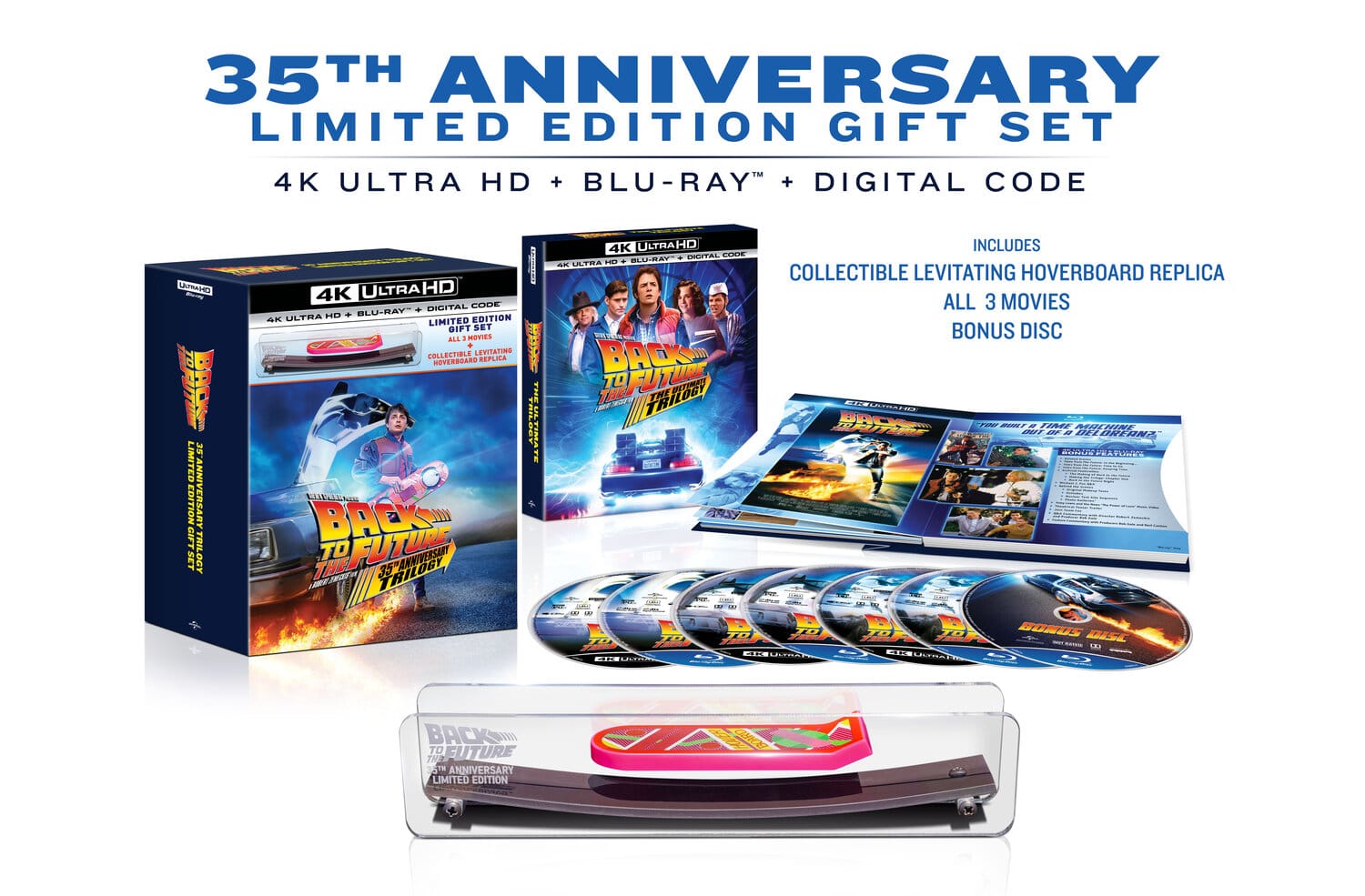 coffret trilogie 4K collector visuel hoverboard