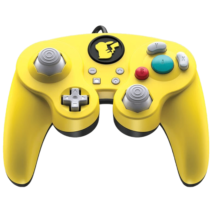 manette filaire fightpad pikachu jaune noire