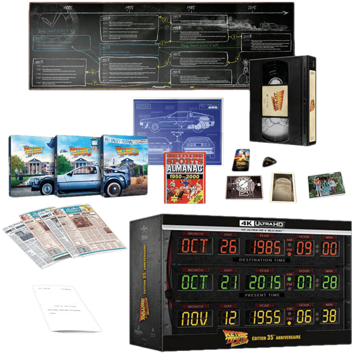 retour vers le futur 4K circuits temporels visuel produit