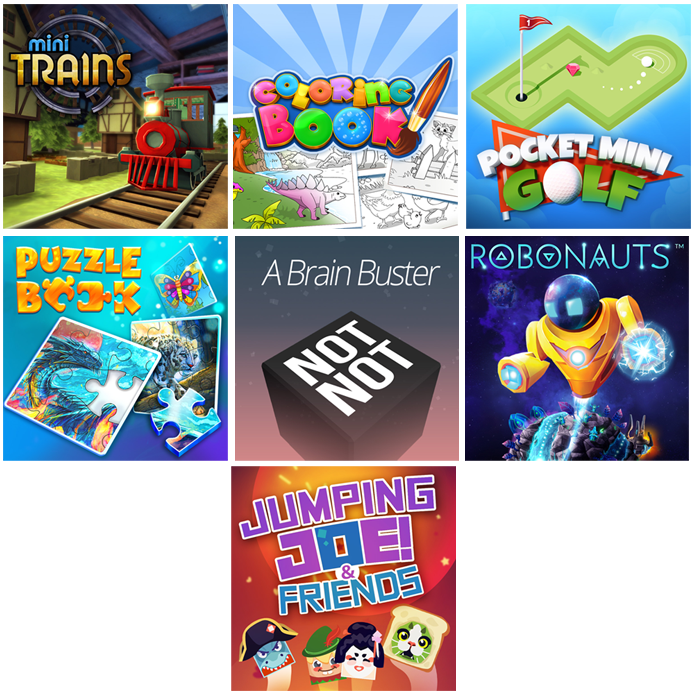 6 Mini jeux offerts switch QUbic games