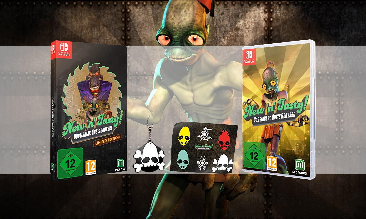 slider oddworld new n tasty edition limitée switch