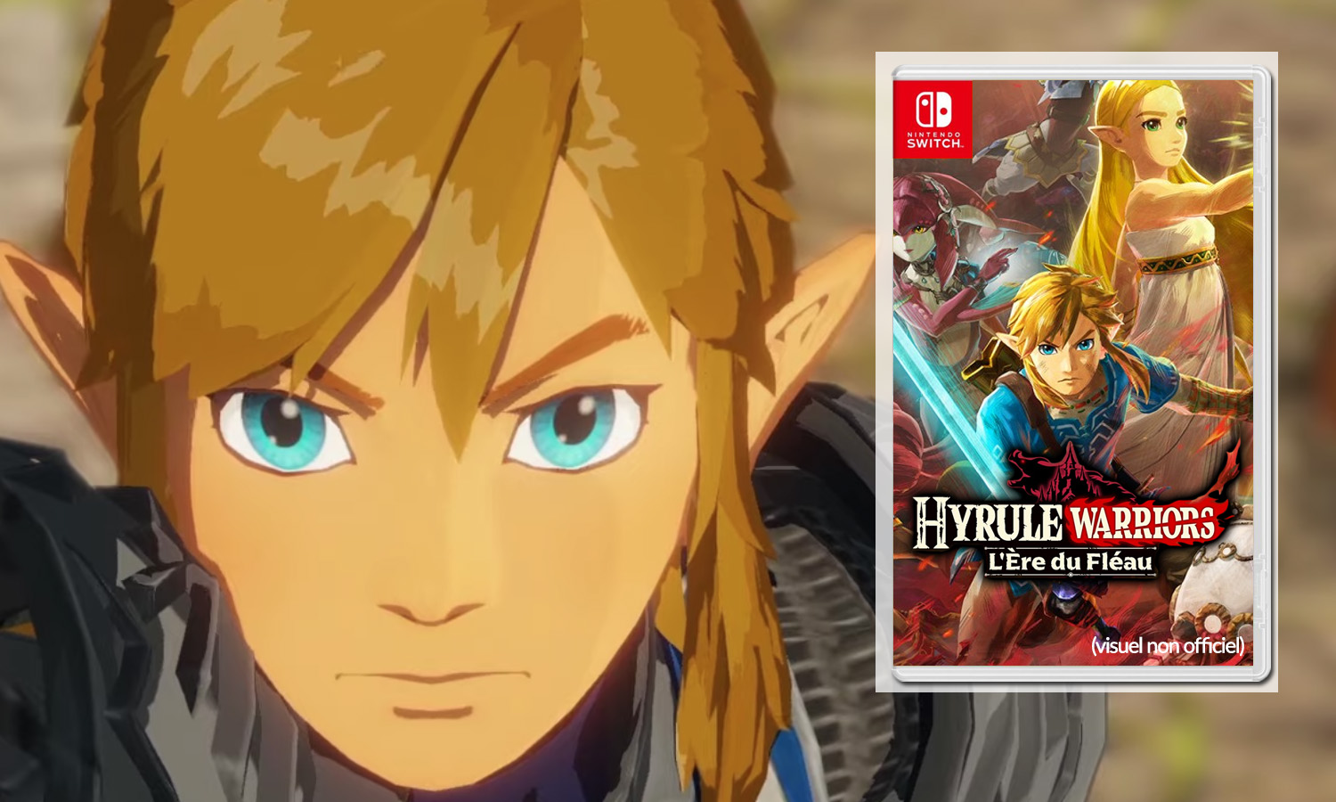 SLIDER zelda hyrule warriors l'ère du fléau switch visuel provisoire non officiel v2