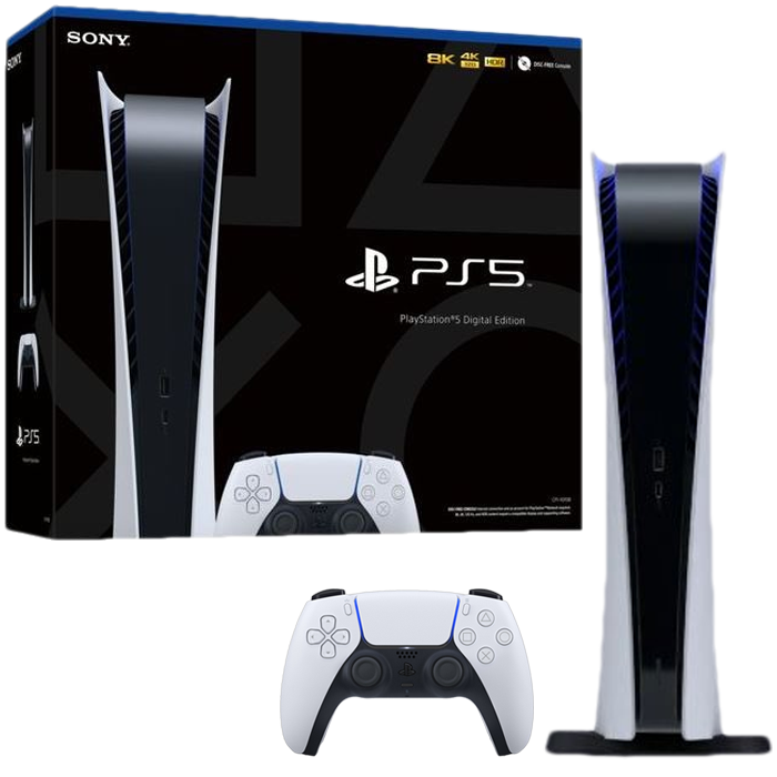 console ps5 digital packaging visuel produit