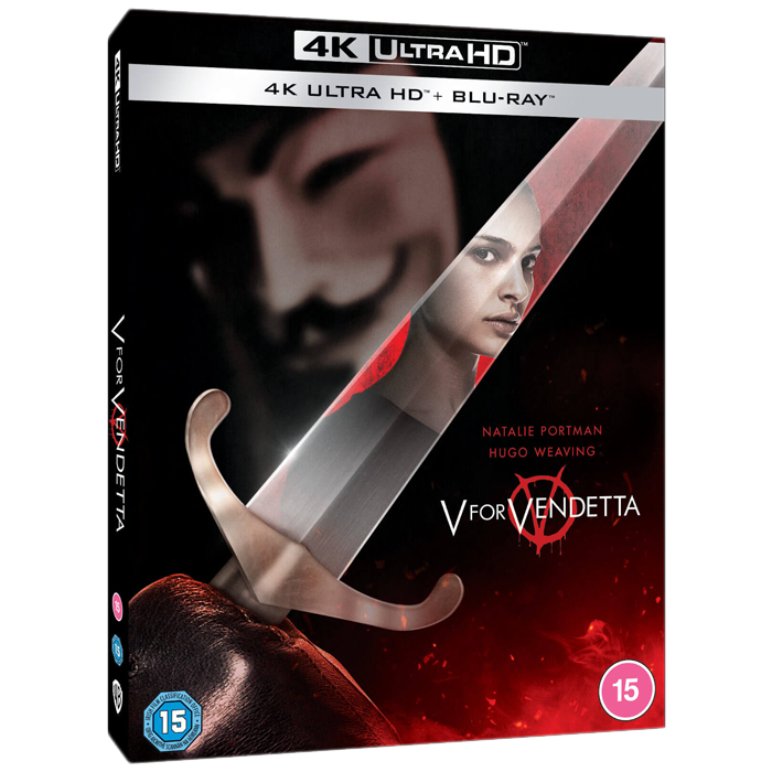 V For Vendetta Blu Ray 4K visuel produit