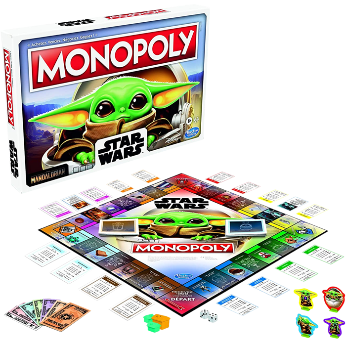 monopoly star wars baby yoda l'enfant mandalorian mandalorien visuel produit