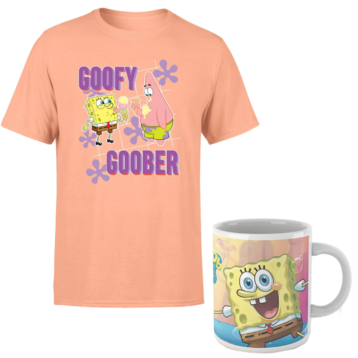 visuel produit t shirt mug bob l'éponge zavvi