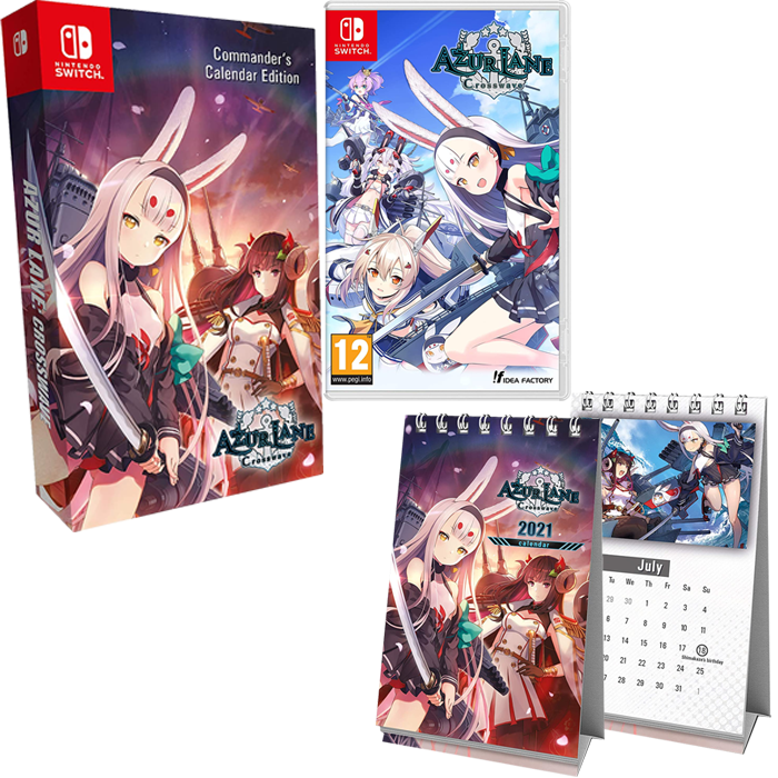 azur lane crosswave calendar edition switch visuel produit