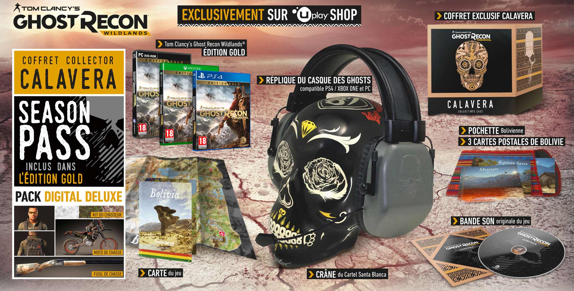 ghost recon wildlands collector calavera-edition