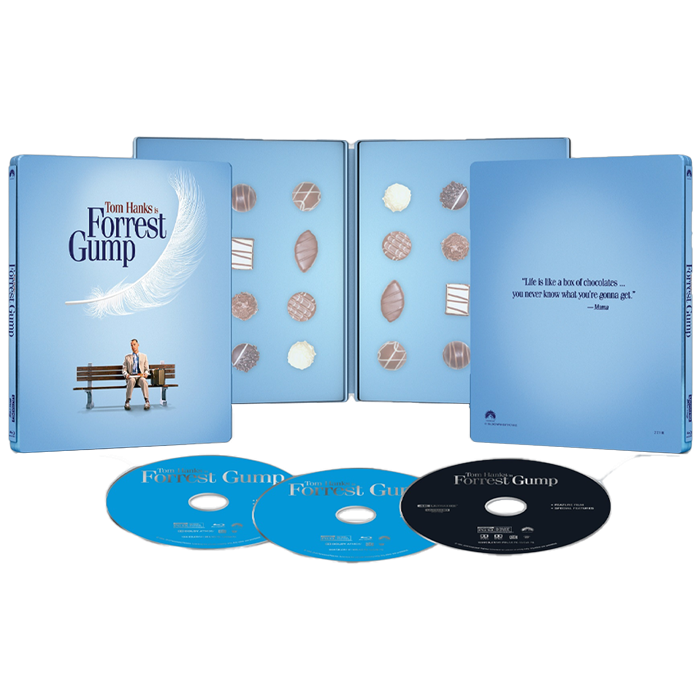 forrest gump blu ray 4k steelbook visuel produit
