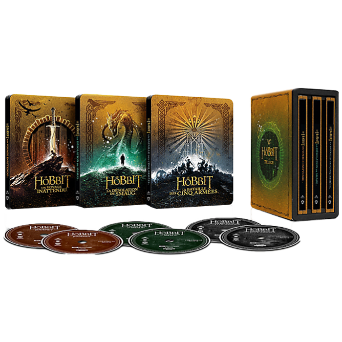 coffret blu ray 4k steelbook version longue hobbit visuel produit