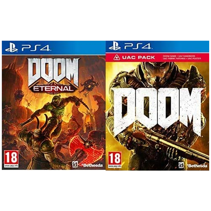 doom eternal avec doom uac promo amazon visuel produit