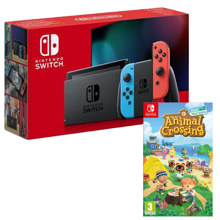 visuel produit switch néon animal crossing