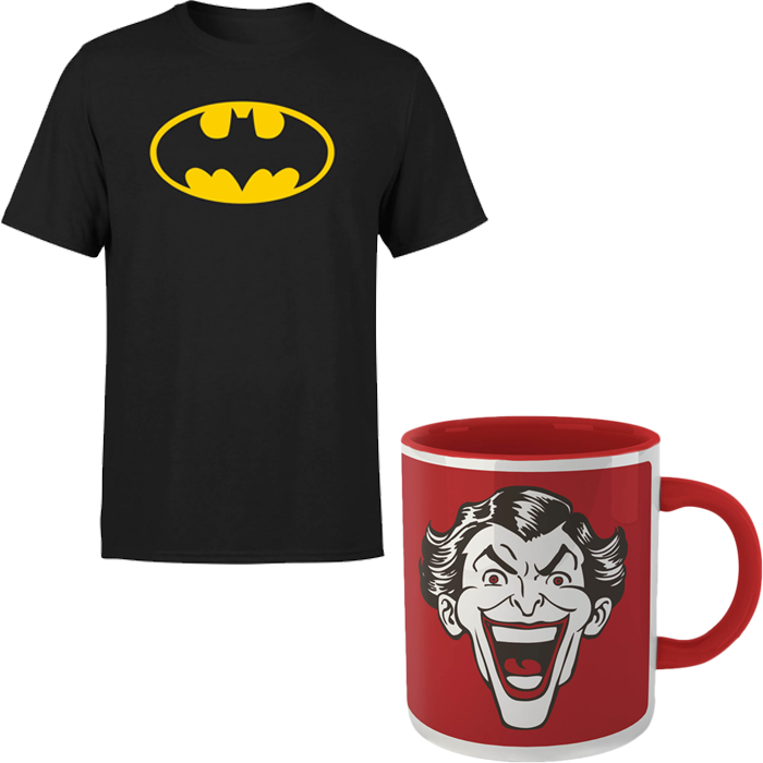 Lot T-Shirt Batman + Mug Joker