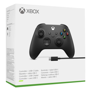 Manette Xbox Series Carbon Black avec cable pour PC VISUEL PRODUIT