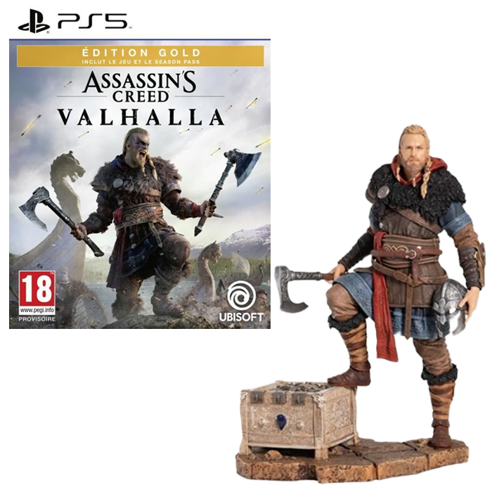 assassin's creed valhalla gold ps5 avec figurine visuel produit